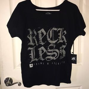 NEW Young & Reckless t shirt